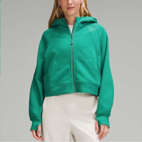 Lululemon Scuba Oversized Full-Zip Hoodie Sweatshirt Cascadia Green Size XS/S - Picture 1 of 10